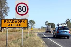 Roadwork Ahead Sign