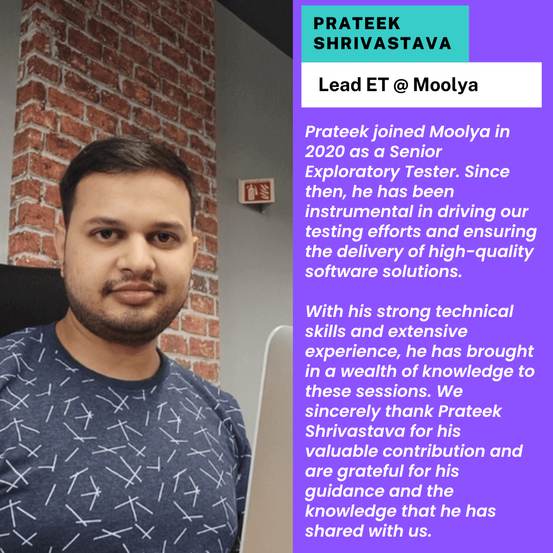 Prateek Shrivastava: Lead ET @ moolya